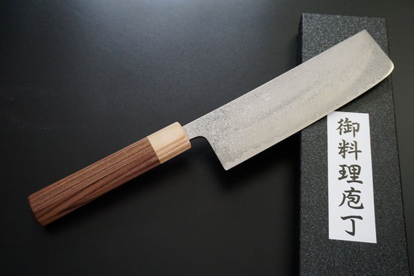 Tsunehisa SLD Damascus 165mm Nakiri - RealSharpKnife.com