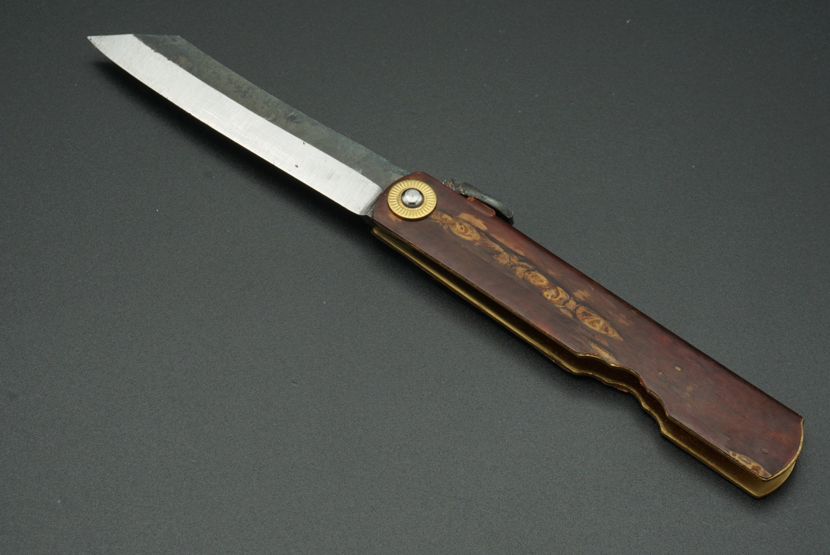 Kanekoma Kurouchi Birch Skin Large Higo no Kami - RealSharpKnife.com