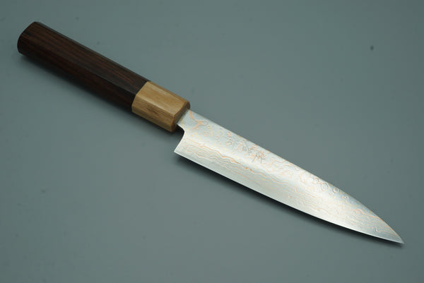 Takeshi Saji VG10 Rainbow 130mm Petty - RealSharpKnife.com