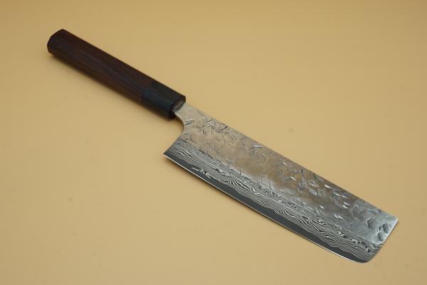 Nigara Hamono SG2 180mm Tsuchime Suminagashi Nakiri