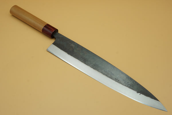 Muneishi Damascus Clad 270mm Gyuto - RealSharpKnife.com
