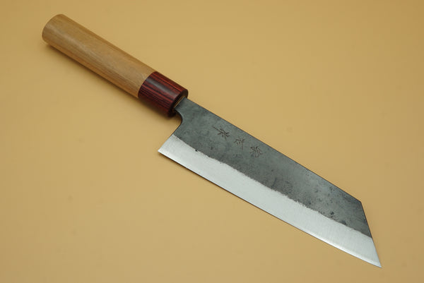 Muneishi Damascus Clad Bunka - RealSharpKnife.com