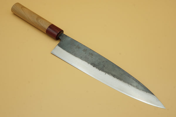 Muneishi Damascus Clad 240mm Gyuto - RealSharpKnife.com