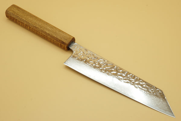 Tsunehisa AUS-10 Polished Tsuchime Damascus 165mm Bunka