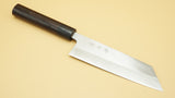 Muneishi Migaki Damascus Clad 165mm Bunka - RealSharpKnife.com