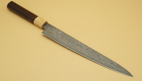 Tsunehisa AUS-10 Black Damascus Wa 240mm Sujihiki