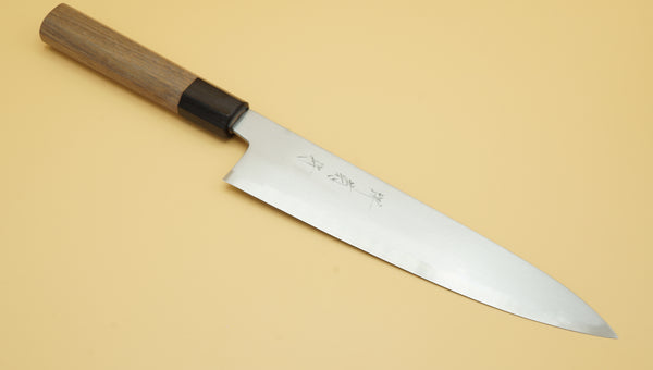 Sakai Kikumori Gokujyo By Yoshikazu Tanaka Kumori 240mm Gyuto - RealSharpKnife.com