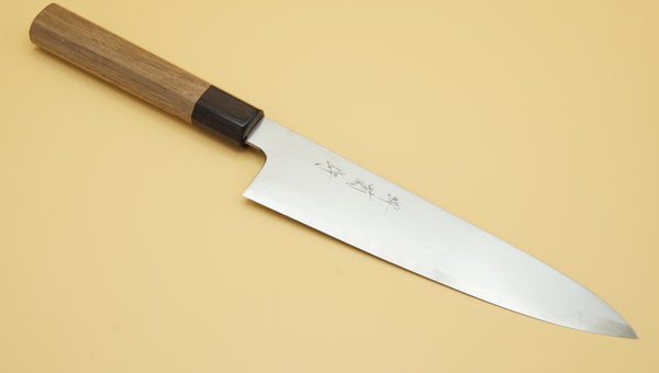 Sakai Kikumori Gokujyo By Yoshikazu Tanaka Kumori 210mm Gyuto - RealSharpKnife.com