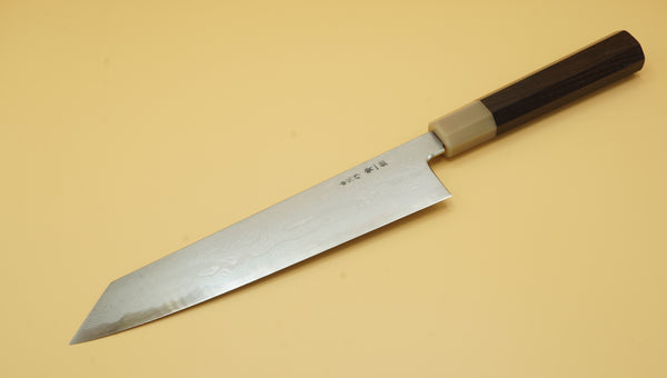 Nakagawa Uchi Hamono Aogami #1 Damascus 240mm Kiritsuke Gyuto - RealSharpKnife.com