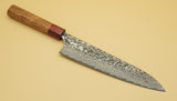 Kato SG2 210mm Gyuto Black Nickel Damascus - RealSharpKnife.com