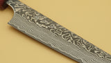 Kato SG2 150mm Petty Black Nickel Damascus - RealSharpKnife.com